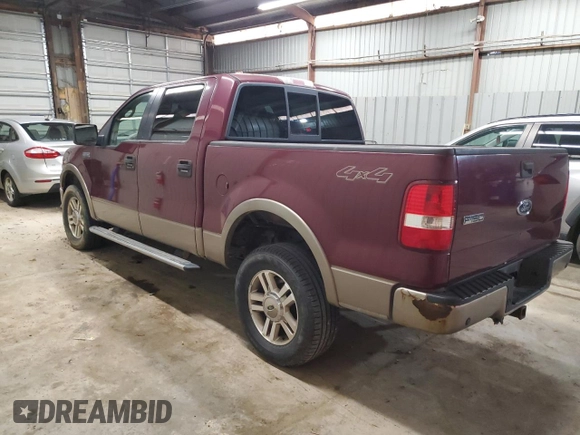 2005 Ford F-150 XLT with VIN 1FTPW14575KF00483, listed as a Copart auction lot 49797945 with 183,420 mi miles and Salvage Title. Bid and sale history available at carsss.com. Image 2.