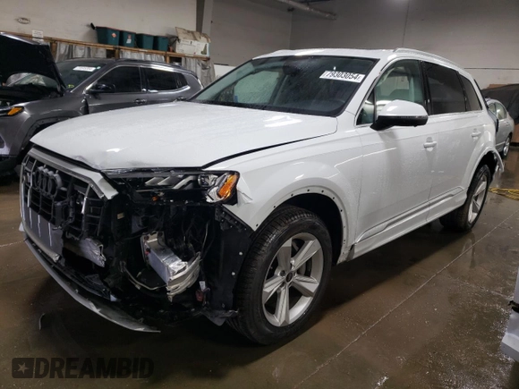 2024 Audi Q7 Premium Plus with VIN WA1LCBF75RD000760, listed as a Copart auction lot 79303054 with 16,419 mi miles and Salvage Title. Bid and sale history available at carsss.com. Image 1.