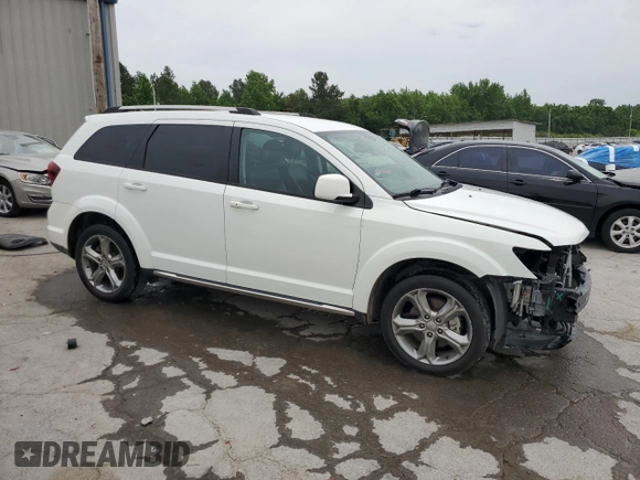 2017 Dodge Journey Crossroad Plus with VIN 3C4PDCGG4HT564594, listed as a Copart auction lot 56934145 with 89,505 mi miles and Salvage title. Bid and sale history available at DreamBid. Image 4.