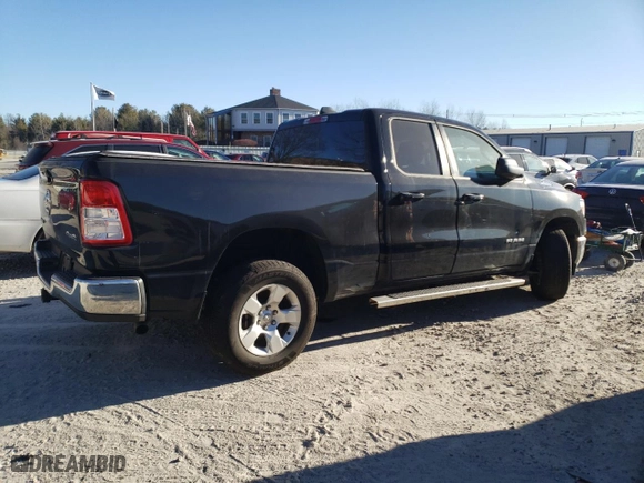2021 Ram 1500 Big Horn with VIN 1C6RRFBG0MN556173, listed as a Copart auction lot 88068945 with 74,374 mi miles and Salvage Title. Bid and sale history available at carsss.com. Image 3.