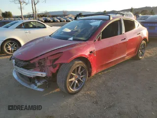 2023 Tesla Model 3 Long Range with VIN 5YJ3E1EB1PF462240, listed as a Copart auction lot 45743405 with 42,635 mi miles and Salvage Title. Bid and sale history available at DreamBid. Image 1.
