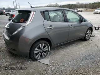 2015 Nissan LEAF SV with VIN 1N4AZ0CPXFC330728, listed as a Copart auction lot 42146623 with 85,961 mi miles. Bid and sale history available at carsss.com. Image 3.