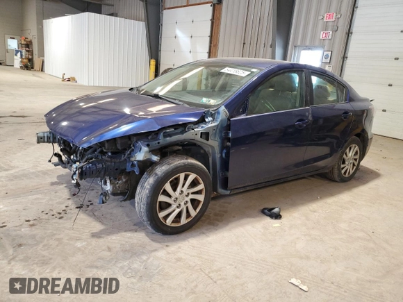 2012 Mazda 3 i Touring with VIN JM1BL1V85C1523324, listed as a Copart auction lot 54418625 with 193,342 mi miles and Salvage Title. Bid and sale history available at carsss.com. Image 1.