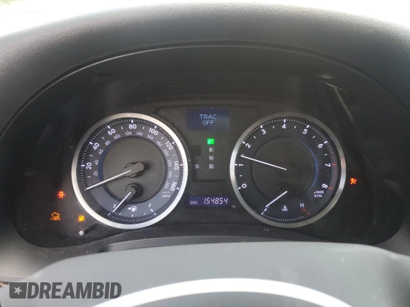 2013 Lexus IS 250 with VIN JTHCF5C22D5063811, listed as a Copart auction lot 61062115 with 154,854 mi miles and Clean title. Bid and sale history available at DreamBid. Image 9.