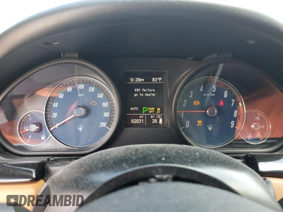 2012 Maserati GranTurismo Sport with VIN ZAM45MMA8C0060895, listed as a Copart auction lot 44561645 with 82,931 mi miles and Clean title. Bid and sale history available at DreamBid. Image 9.