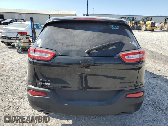 2017 Jeep Cherokee Sport with VIN 1C4PJMAB4HD220703, listed as a Copart auction lot 50810925 with 88,733 mi miles and Salvage title. Bid and sale history available at DreamBid. Image 6.
