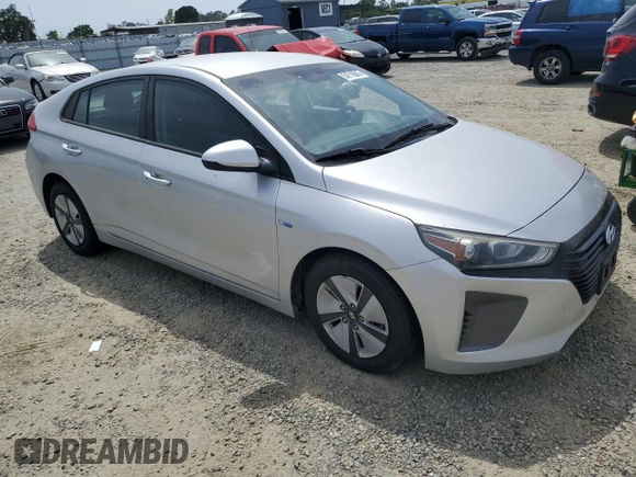 2017 Hyundai Ioniq Blue with VIN KMHC65LC6HU039285, listed as a Copart auction lot 54718645 with Not Provided miles and Clean Title. Bid and sale history available at DreamBid. Image 4.