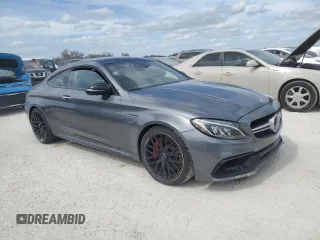 2017 Mercedes-Benz C 63 S AMG with VIN WDDWJ8HB4HF498410, listed as a Copart auction lot 76658984 with Not Provided miles and Salvage Title. Bid and sale history available at carsss.com. Image 4.