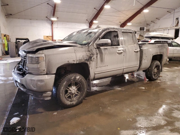 2017 Chevrolet Silverado 1500 LTZ with VIN 1GCVKSEC1HZ126843, listed as a Copart auction lot 44504815 with 118,559 mi miles and Salvage Title. Bid and sale history available at carsss.com. Image 1.