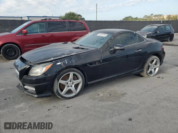 2013 Mercedes-Benz SLK 250 with VIN WDDPK4HA9DF061496, listed as a Copart auction lot 55575215 with 94,123 mi miles and Salvage Title. Bid and sale history available at DreamBid. Image 1.