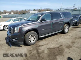 2017 GMC Yukon XL SLT with VIN 1GKS2GKC1HR338599, listed as a Copart auction lot 48874365 with 0 mi miles and Salvage Title. Bid and sale history available at carsss.com. Image 1.