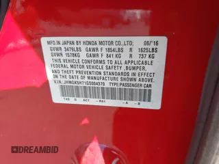2016 Honda Fit EX with VIN JHMGK5H71GS004370, listed as a IAAI auction lot 41725560 with 67,493 mi miles and . Bid and sale history available at DreamBid. Image 9.