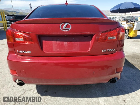 2008 Lexus IS 350 with VIN JTHBE262685018336, listed as a Copart auction lot 52635385 with 144,233 mi miles and Salvage title. Bid and sale history available at DreamBid. Image 6.