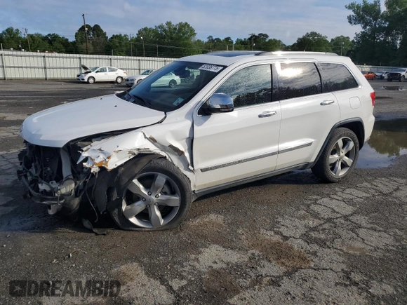 2013 Jeep Grand Cherokee Overland with VIN 1C4RJECG8DC526150, listed as a Copart auction lot 52038775 with 183,813 mi miles and Salvage Title. Bid and sale history available at DreamBid. Image 1.