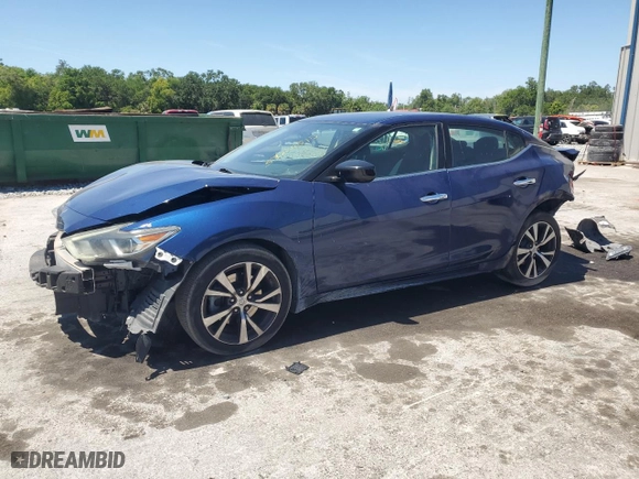 2017 Nissan Maxima Platinum with VIN 1N4AA6AP6HC385371, listed as a Copart auction lot 53224515 with 104,266 mi miles and Salvage Title. Bid and sale history available at carsss.com. Image 1.