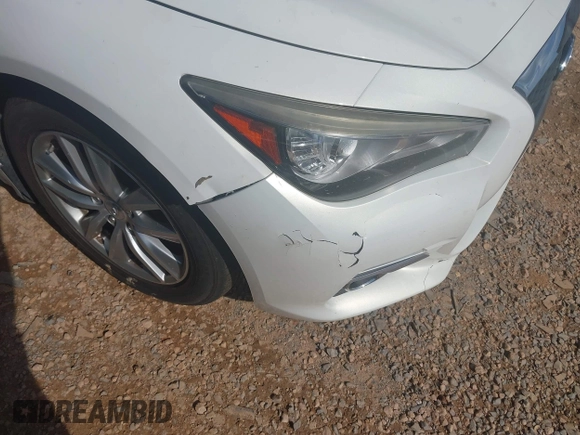 2015 Infiniti Q50 Premium with VIN JN1BV7ARXFM414391, listed as a IAAI auction lot 42245462 with 216,495 mi miles and . Bid and sale history available at DreamBid. Image 17.