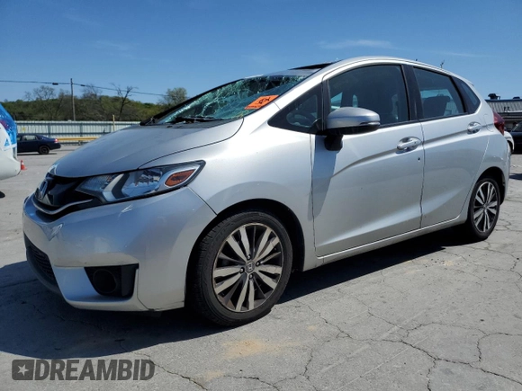 2015 Honda Fit EX-L with VIN 3HGGK5H83FM778610, listed as a Copart auction lot 52918845 with 107,871 mi miles and Salvage Title. Bid and sale history available at carsss.com. Image 1.