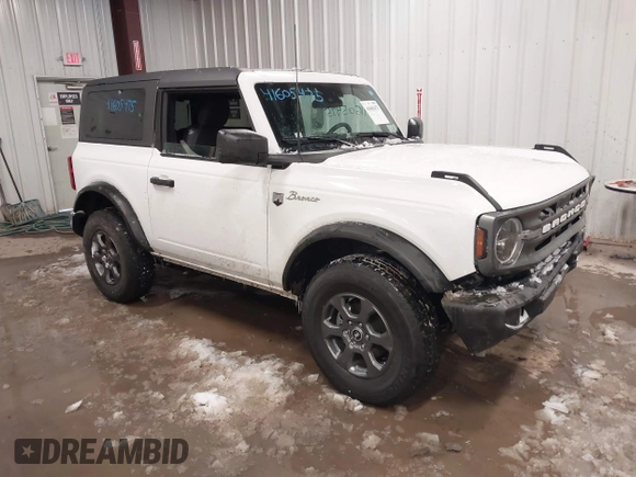 2023 Ford Bronco with VIN 1FMDE5AHXPLB20297, listed as a IAAI auction lot 41605475 with 18,621 mi miles. Bid and sale history available at carsss.com. Image 1.