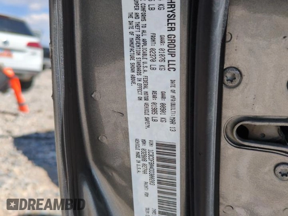 2013 Dodge Dart SXT с VIN 1C3CDFBA4DD300203, выставлен на аукционе Copart как лот 57889375 с пробегом 226 185 миль миль и Списание • Salvage title. История ставок и продаж доступна на DreamBid. Изображение 12.