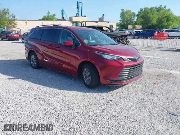 2022 Toyota Sienna LE с VIN 5TDKRKEC7NS095271, выставлен на аукционе IAAI как лот 41998721 с пробегом 37 014 миль миль и . История ставок и продаж доступна на DreamBid. Изображение 1.