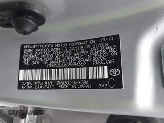2013 Toyota Prius One with VIN JTDKN3DU6D5694369, listed as a IAAI auction lot 41486868 with 181,403 mi miles. Bid and sale history available at carsss.com. Image 9.