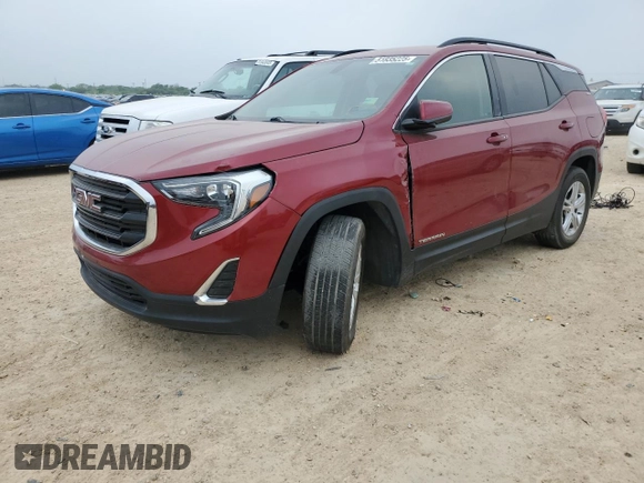2019 GMC Terrain SLE with VIN 3GKALMEV2KL367595, listed as a Copart auction lot 51835225 with 0 mi miles and Clean Title. Bid and sale history available at carsss.com. Image 1.