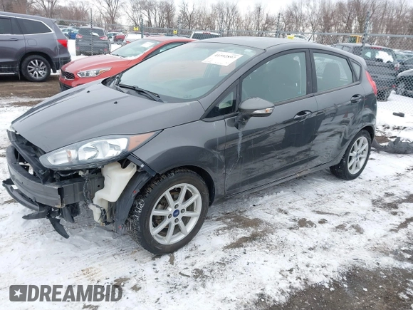 2017 Ford Fiesta SE with VIN 3FADP4EJ7HM157352, listed as a IAAI auction lot 41592897 with 120,446 mi miles. Bid and sale history available at carsss.com. Image 2.