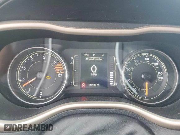2016 Jeep Cherokee Sport с VIN 1C4PJLAB5GW190723, выставлен на аукционе Copart как лот 59732875 с пробегом 110 680 миль миль и Списание • Salvage title. История ставок и продаж доступна на DreamBid. Изображение 9.