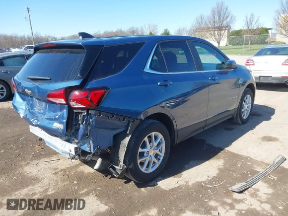 2024 Chevrolet Equinox LT with VIN 3GNAXUEGXRL329504, listed as a IAAI auction lot 42043209 with 7,000 mi miles and . Bid and sale history available at DreamBid. Image 4.