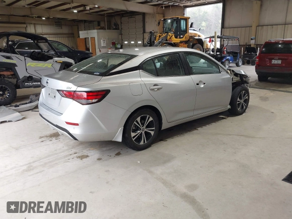 2021 Nissan Sentra SV with VIN 3N1AB8CV4MY233303, listed as a IAAI auction lot 41935664 with 25,878 mi miles and . Bid and sale history available at DreamBid. Image 4.