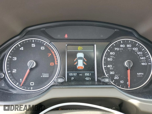 2017 Audi Q5 Premium with VIN WA1C2AFP2HA097106, listed as a Copart auction lot 58935585 with 105,187 mi miles and Salvage title. Bid and sale history available at DreamBid. Image 9.