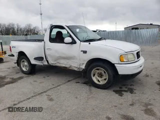 1998 Ford F-150 with VIN 1FTZF0768WKB35711, listed as a Copart auction lot 50441605 with 165,604 mi miles and Salvage title. Bid and sale history available at DreamBid. Image 4.