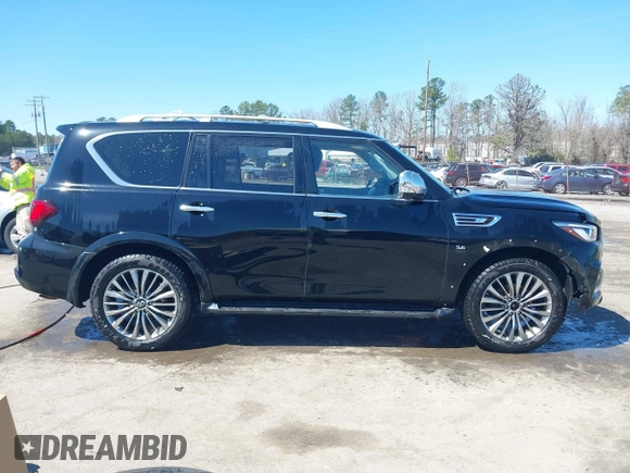 2019 Infiniti QX80 Luxe with VIN JN8AZ2NE1K9234497, listed as a IAAI auction lot 41833481 with 126,754 mi miles and . Bid and sale history available at DreamBid. Image 14.