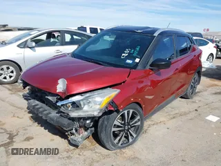 2018 Nissan Kicks S with VIN 3N1CP5CU5JL525597, listed as a IAAI auction lot 41485867 with 100,840 mi miles. Bid and sale history available at carsss.com. Image 17.