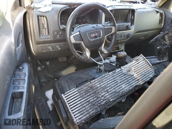 2016 GMC Canyon 4WD SLT with VIN 1GTP6DE15G1340013, listed as a Copart auction lot 45508015 with 0 mi miles and Salvage Title. Bid and sale history available at carsss.com. Image 8.