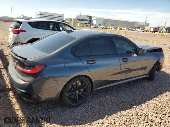 2021 BMW 3 Series 330i with VIN 3MW5R1J06M8B67021, listed as a Copart auction lot 49488195 with 67,806 mi miles and Salvage Title. Bid and sale history available at carsss.com. Image 3.
