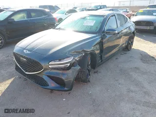 2022 Genesis G70 3.3T with VIN KMTG54TE7NU088285, listed as a IAAI auction lot 41212753 with 30,024 mi miles. Bid and sale history available at carsss.com. Image 18.