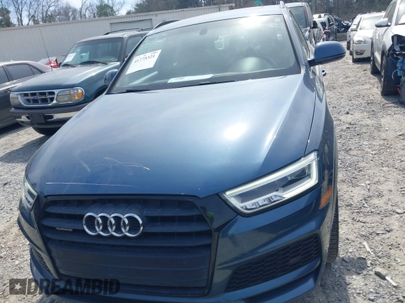 2018 Audi Q3 Premium Plus with VIN WA1JCCFS1JR007553, listed as a IAAI auction lot 41775321 with 81,665 mi miles and . Bid and sale history available at DreamBid. Image 13.