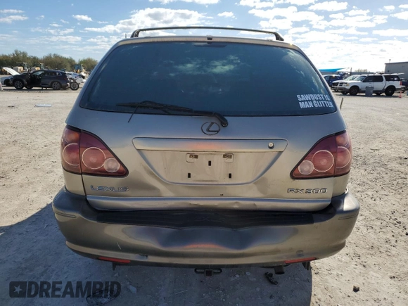 1999 Lexus RX 300 z VIN JT6GF10U1X0043401, wystawiony jako Copart lot #46037265 z przebiegiem 123 935 mil mil oraz Szkoda całkowita • Salvage title. Historia ofert i sprzedaży dostępna na DreamBid. Obrazek 6.