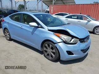 2012 Hyundai Elantra Limited with VIN KMHDH4AE5CU464938, listed as a IAAI auction lot 42572413 with 181,076 mi miles and . Bid and sale history available at DreamBid. Image 1.