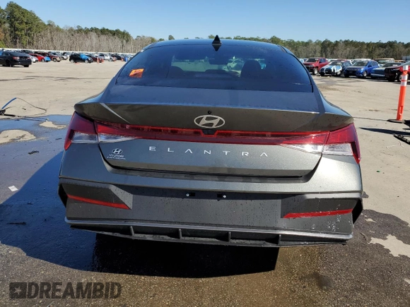 2025 Hyundai Elantra SE with VIN KMHLL4DG5SU860163, listed as a Copart auction lot 49265235 with 859 mi miles and Salvage title. Bid and sale history available at DreamBid. Image 6.