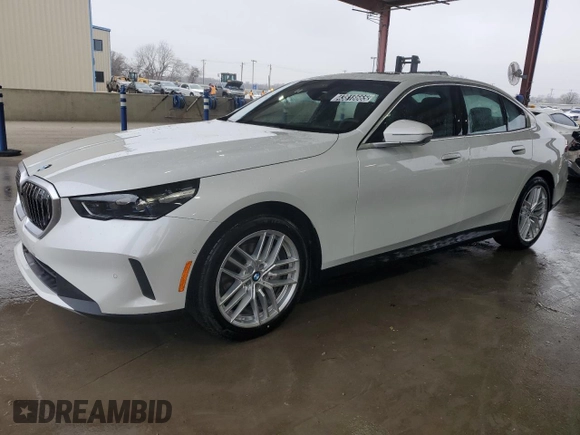 2025 BMW 5 Series 540i xDrive with VIN WBA63FJ08SCU11311, listed as a Copart auction lot 43818665 with 3,408 mi miles and Clean Title. Bid and sale history available at carsss.com. Image 1.