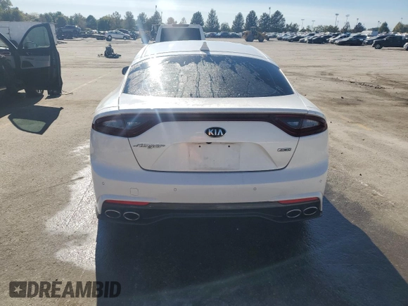 2019 Kia Stinger with VIN KNAE15LA5K6051365, listed as a Copart auction lot 74068034 with 106,590 mi miles and Salvage Title. Bid and sale history available at carsss.com. Image 6.