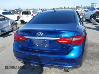 2020 Infiniti Q50 Red Sport 400 with VIN JN1FV7AP5LM630239, listed as a IAAI auction lot 41844794 with 59,042 mi miles and . Bid and sale history available at DreamBid. Image 17.
