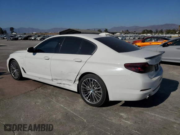 2020 BMW 5 Series 530e with VIN WBAJA9C05LCE35259, listed as a Copart auction lot 73673844 with 51,517 mi miles and Salvage Title. Bid and sale history available at DreamBid. Image 2.