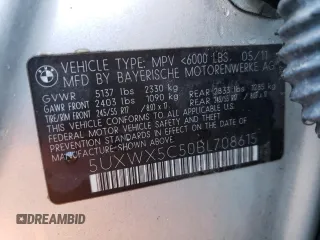2011 BMW X3 28i with VIN 5UXWX5C50BL708615, listed as a Copart auction lot 46101255 with 132,410 mi miles and Salvage Title. Bid and sale history available at carsss.com. Image 13.