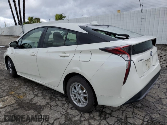 2016 Toyota Prius Four with VIN JTDKARFUXG3527248, listed as a Copart auction lot 48597015 with 100,386 mi miles and Salvage Title. Bid and sale history available at carsss.com. Image 2.