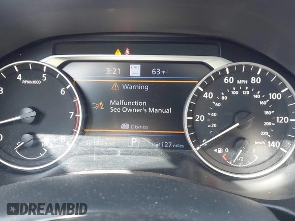 2023 Nissan Altima SL with VIN 1N4BL4EVXPN320800, listed as a IAAI auction lot 41918059 with 38,149 mi miles and . Bid and sale history available at DreamBid. Image 7.