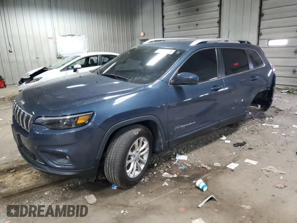 2019 Jeep Cherokee Latitude with VIN 1C4PJMCB2KD484202, listed as a Copart auction lot 51610175 with 44,299 mi miles and Salvage Title. Bid and sale history available at carsss.com. Image 1.