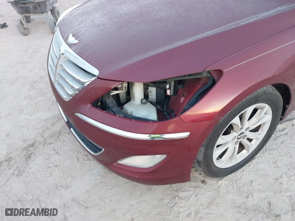2012 Hyundai Genesis 3.8L with VIN KMHGC4DD1CU176705, listed as a IAAI auction lot 41686540 with 134,320 mi miles. Bid and sale history available at carsss.com. Image 13.